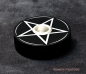 Mobile Preview: Hexenshop Dark Phönix Runder Pentagramm Mini-Ritualstabkerzenhalter
